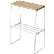 Yamazaki Odkládací stolek Tosca 4382, kov/dřevo, bílý - Side Table