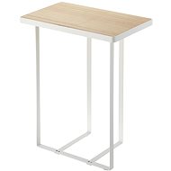 Yamazaki Odkládací stolek Tower 2733, kov/dřevo, bílý - Side Table