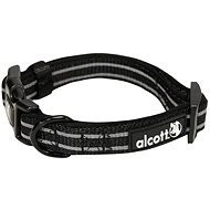 Alcott Adventure Reflective, black, sized. L - Dog Collar