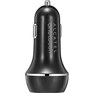 ALCATEL Dual CL Charger USB 2.1A cordless, Black - Charger