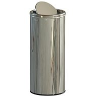 ALDA Waste bin Swing 45 L, swing lid, glossy stainless steel - Rubbish Bin