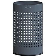 ALDA Waste bin Officer 18 L, perforated, painted steel, grey - Rubbish Bin