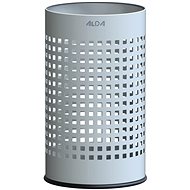 ALDA Waste bin Officer 18 L, perforated, painted steel, white - Rubbish Bin