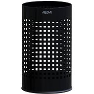 ALDA Waste bin Officer 18 L, perforated, painted steel, black - Rubbish Bin