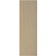 ALFI style Acoustic panel with wood veneer, decor oak, brown with grey base - Acoustic Panel