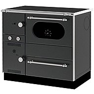 ALFA PLAM Stove ALFA TERM 20*NR*ECO*A - D, right, anthracite - Solid Fuel Stove