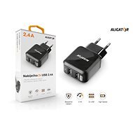 ALIGATOR with 2x USB outputs 2.4A, TCH, Black - AC Adapter