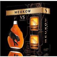 Meukow VS 0.7l 40% + 2x Glass GB - Cognac