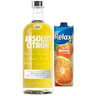 Absolut Citron 1l 40% + Relax orange 1l - Vodka