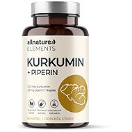 Allnature Curcumin with piperine herbal extract 60 capsules - Herbal Extract