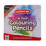 ALLTOYS in tin box 24 colours - Coloured Pencils