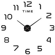 Alum Design 3D sticker clock 130 cm black - Wall Clock