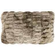 A LA MAISON Fur - ribbed 30 x 50 cm, brown - Pillow
