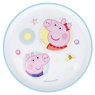 Alum Non-slip plastic plate Piglet Pepa - light blue - Children's Plate