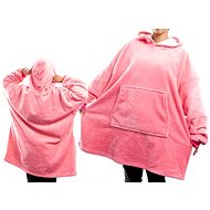 Alum Televizní mikina / deka s kapucí - růžová - Wearable Blanket