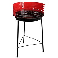 Round garden grill - 30cm, red - Grill