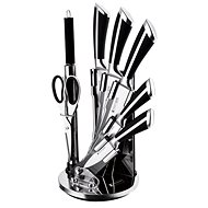 Imperial Collection 8-piece knife set with stand - black - Knife Set