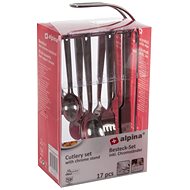 Alpina Set of stainless steel cutlery 16 pieces in stand - Cutlery Set