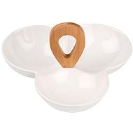 Alpina Porcelain bowl 3-piece, bamboo handle 23x22x12cm - Small Bowl