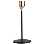 Altom Metal candlestick black-gold 8 × 18,5 cm - Candlestick