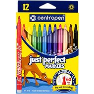 Centropen Just Perfect Markers 12 pcs - Felt Tip Pens