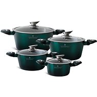 Alum Pot set 8 pcs, green - Cookware Set