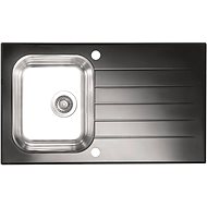 ALVEUS Glassix 10 Black - Glass Sink