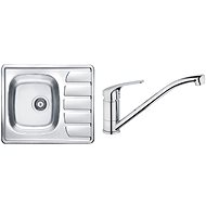 ALVEUS Zoom 10 + ALVEUS Riviera X, Chrome - Kitchen Sink and Tap Set