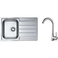 ALVEUS Line 80 + ALVEUS Karina, Chrome - Kitchen Sink and Tap Set