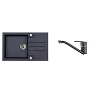 ALVEUS ROCK 130-91 + ALVEUS NINA 91 - Kitchen Sink and Tap Set