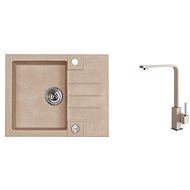 ALVEUS Rock 30 55 + AFRA 55 Tap Assembly - Kitchen Sink and Tap Set