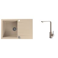 ALVEUS CADIT 20 55 + ALVEUS AFRA 55 - Kitchen Sink and Tap Set