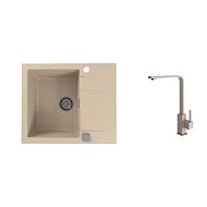 ALVEUS CADIT 10 55 + AFRA 55 Tap Assembly - Kitchen Sink and Tap Set
