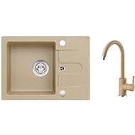 ALVEUS Cortina 10 55 + ALVEUS TONIA 55 - Kitchen Sink and Tap Set
