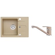 ALVEUS Cortina 10 55 + ALVEUS NINA 55 - Kitchen Sink and Tap Set