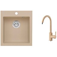 ALVEUS Cortina 20 55 + ALVEUS TONIA 55 - Kitchen Sink and Tap Set