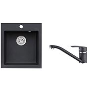 ALVEUS Cortina 20 91 + ALVEUS NINA 55 - Kitchen Sink and Tap Set