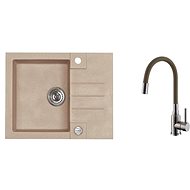 Alveus Rock 30 55 + Mintas Beige BRS - Kitchen Sink and Tap Set