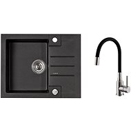 Alveus Rock 30 91 + Mintas Black BRS - Kitchen Sink and Tap Set