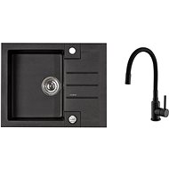 Alveus Rock 30 91 + Mintas Black MAT - Kitchen Sink and Tap Set