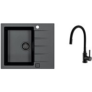 Alveus Cadit 10 91 + baterie Mintas Black Addition - Kitchen Sink and Tap Set
