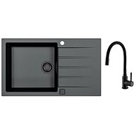 Alveus Cadit 40 91 + baterie Mintas Black Addition - Kitchen Sink and Tap Set