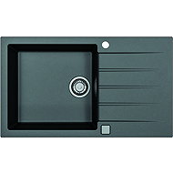 Alveus Cadit 20 + Mirage-S + Allround Black + Pear black + AllShine - Kitchen Sink and Tap Set