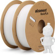 Alzament PLA Basic Dualpack 2x1kg White - Filament