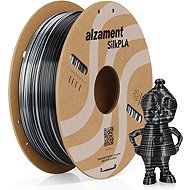 Alzament PLA Silk Candy 1 kg Black + Silver - Filament