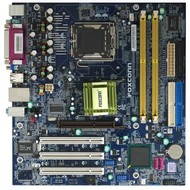 FOXCONN 865G7MC-S, i865G/ICH5, VGA + AGP x8, DualChannel DDR400, SATA, USB2.0, LAN, mATX, sc775 - Motherboard
