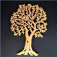 AMADEA Wooden Tree with Squirrel and Owls, Solid Wood, 40x28cm - Decoration