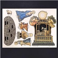 AMADEA Wooden 3D Cutout Nativity Scene 9cm - Christmas Decoration