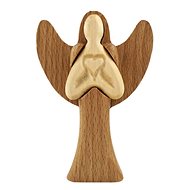 AMADEA Wooden angel, solid wood, height 10 cm - Decoration