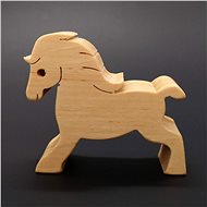 AMADEA Wooden Horse, Solid Wood, 6x5,5x2cm - Decoration